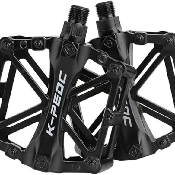 Aluminium CNC Bike Platform Pedals Lightweight Road Pedals/ MTB BMX - Picture 2 of 3